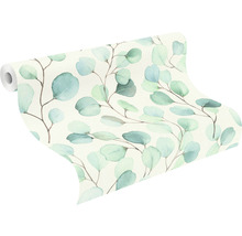 Papier peint intissé 691702 Rhapsody feuilles vert
