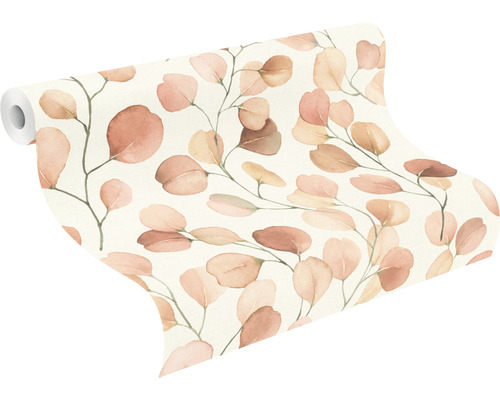 Tapetenrolle mit Eukalyptusblattmuster