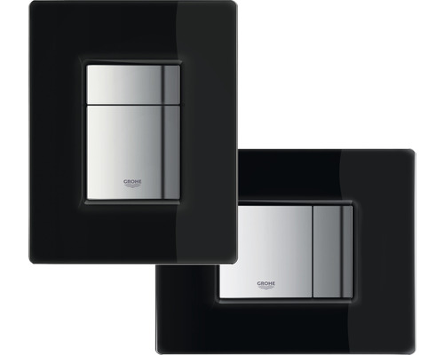 Deux plaques de commande Grohe pour chasse d''eau de toilette