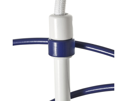 Detailansicht einer Aufhängung mit Seilzug