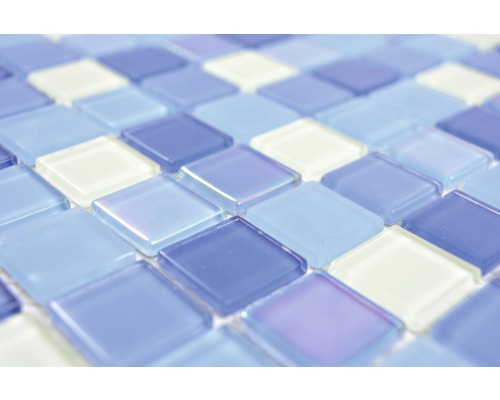 Gros plan de carreaux de mosaïque en verre