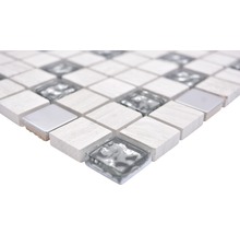 Mosaikfliese aus Stein und Glas