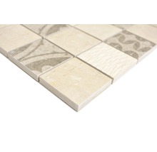 Carreau de mosaïque en grès cérame avec motif