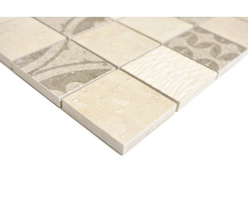 Carreau de mosaïque en grès cérame avec motif