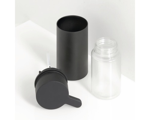 Composants du distributeur de savon : réservoir, pompe et couvercle