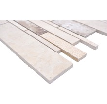 Carreau de mosaïque en grès cérame en forme de bande