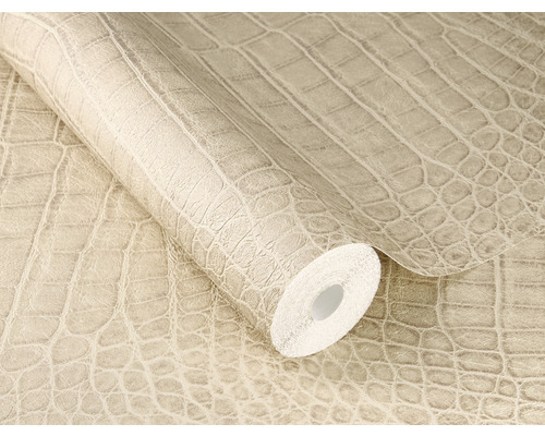 Rouleau de papier peint motif crocodile