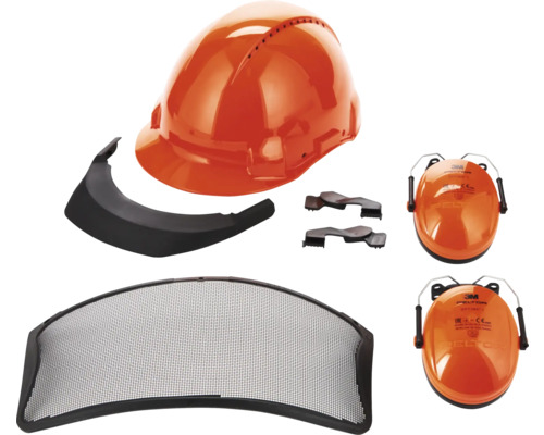 Kit de casque forestier avec casque, visière et protection auditive