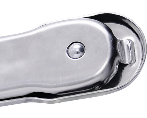 Detailansicht eines Metall-Dosenöffners