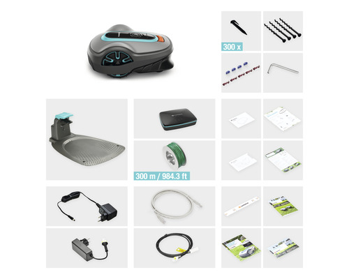 Gardena Mähroboter Set mit Zubehör