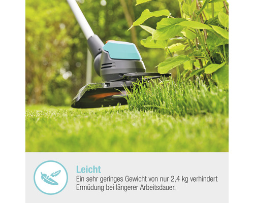 Rasentrimmer im Einsatz zum Schneiden von Gras