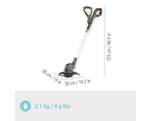 Coupe-bordures avec dimensions