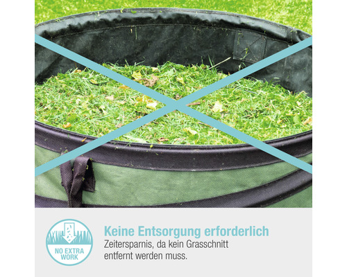 Gartensack gefüllt mit Grasschnitt