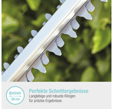 Detailaufnahme der Klingen einer Heckenschere