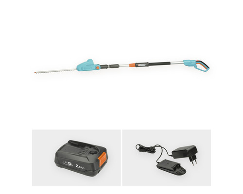 Gardena Akku-Teleskop Heckenschere mit Akku und Ladegerät