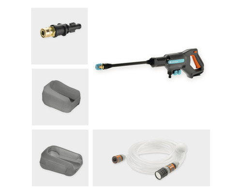 Gardena Akku-Mitteldruckreiniger mit Zubehör