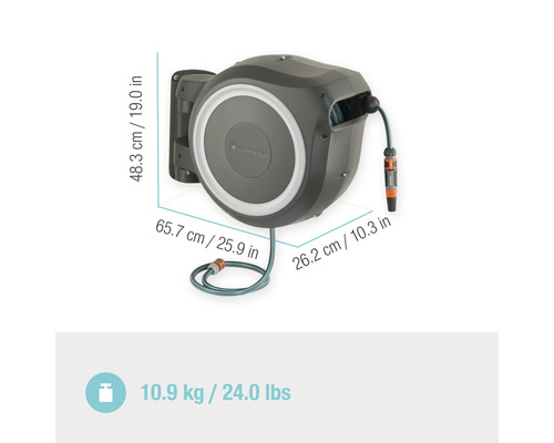 Gardena Wand-Schlauchbox mit Schlauch und Zubehör zur Gartenbewässerung