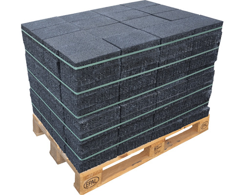 Palette mit quadratischen Gummimatten für den Boden