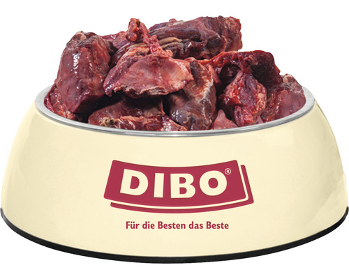 Aliments pour chiens Dibo dans une gamelle
