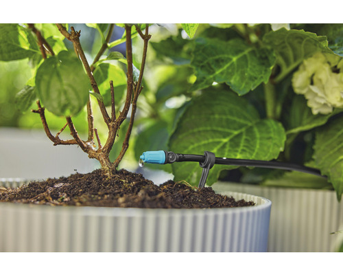 Tropfbewässerungssystem für Pflanzen in Töpfen