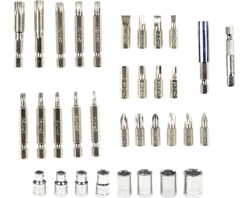 Divers embouts de tournevis et douilles en acier