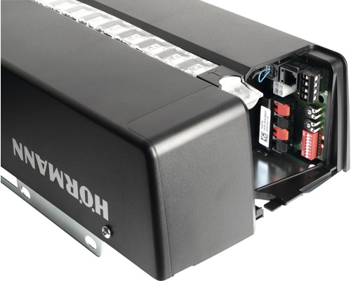 Motorisation de porte de garage Hörmann avec boîtier ouvert