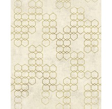 Tapete mit geometrischem Hexagonmuster