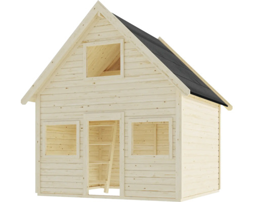 Maisonnette en bois avec carton bitumé