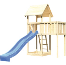 Spielturm mit Rutsche und Leiter aus Holz