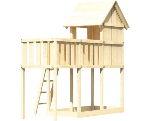 Maison de jeux en bois avec échelle pour le jardin