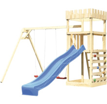 Spielturm mit Schaukel und Rutsche für den Aussenbereich