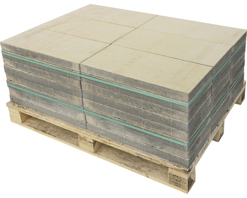 Palette de dalles de trottoir