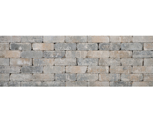 Mauer aus Betonsteinen