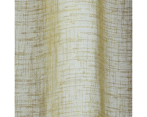 Detailaufnahme eines Vorhangs aus Leinen