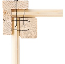 Gartenhaus Karibu Kodiak 5 inkl. Anbaudach 2,4 m, Feuerholzoption 554 x 262 cm natur