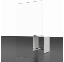Eckeinstieg mit Drehfalttür SCHULTE Garant 2.0 ExpressPlus 100 x 100 cm Profil aluminium Klarglas schmutzabweisende Glasbeschichtung Türanschlag links Türanschlag rechts Puffergriff