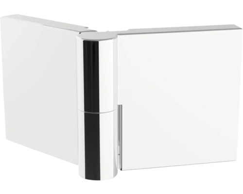 Paumelle pour porte entièrement en verre, en acier