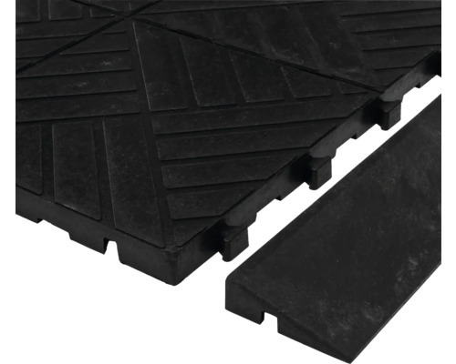 Dalles de sol en caoutchouc avec rampe