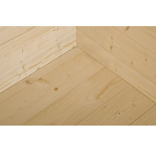 Gartenhaus weka P 2 inkl. Fußboden 450 x 302,5 cm hellgrau
