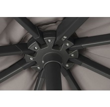 Vue détaillée de la structure d''un parasol