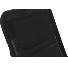 Vue détaillée d''un dossier de chaise de bureau en tissu mesh