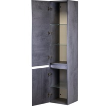 Armoire haute Maxx XL 160 x 35 cm béton anthracite