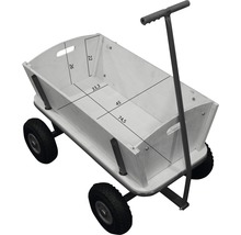 Bollerwagen aus Holz mit Maßen