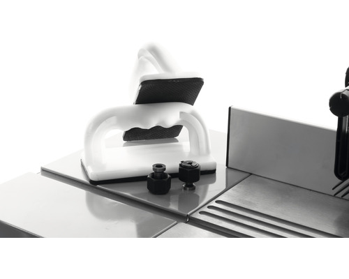 Table de toupie avec poussoir de pièce et fraises