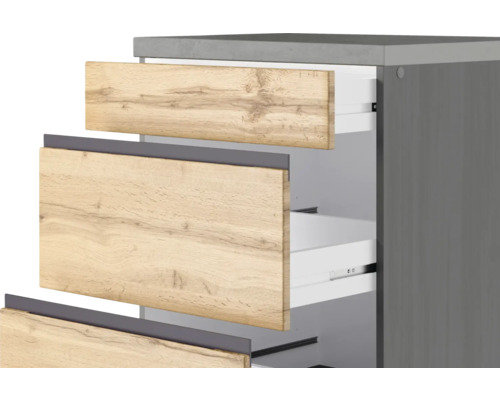 Badezimmermöbel Unterschrank mit Schubladen