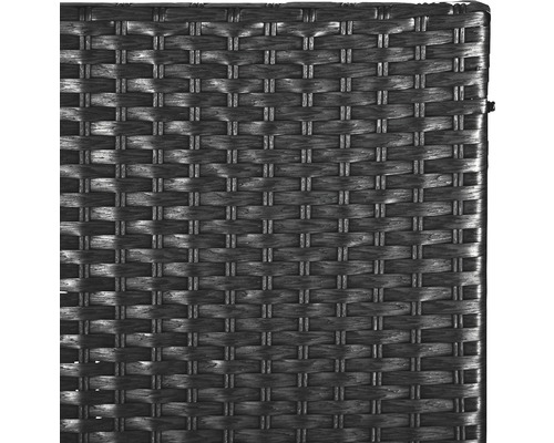 Vue détaillée de la structure en rotin