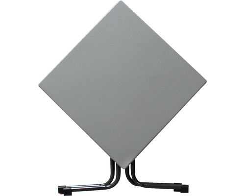 Table pliante carrée avec cadre métallique