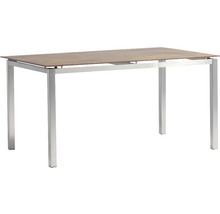 Table de salle à manger avec structure métallique et plateau de table