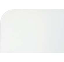 Détail d''un plateau de table avec un coin arrondi
