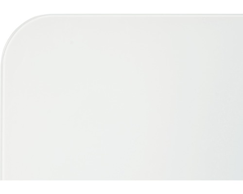 Vue détaillée d''un coin arrondi blanc